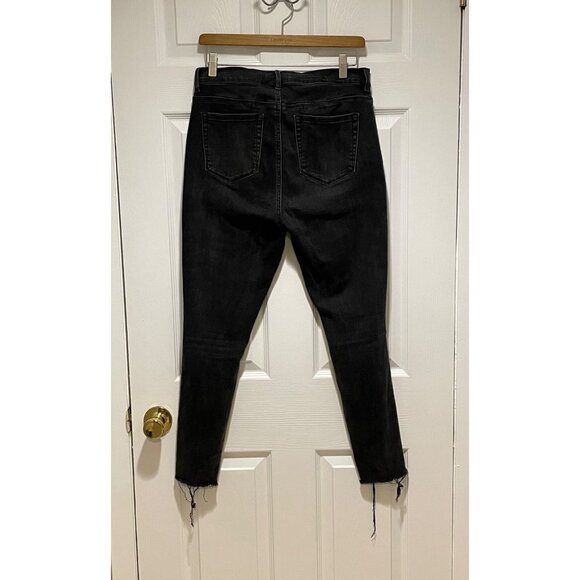 Pacsun Black Women's High Rise Raw Hem Cotton Jeggings Jeans Size 29 - Picture 7 of 7